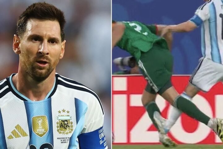 Messi's controversial challenge overshadows hat-trick in Argentina's World Cup victory over Algeria