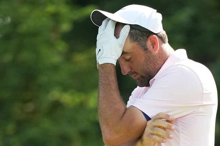 Scottie Scheffler expresses frustration with caddie after wayward shot at Memorial Tournament