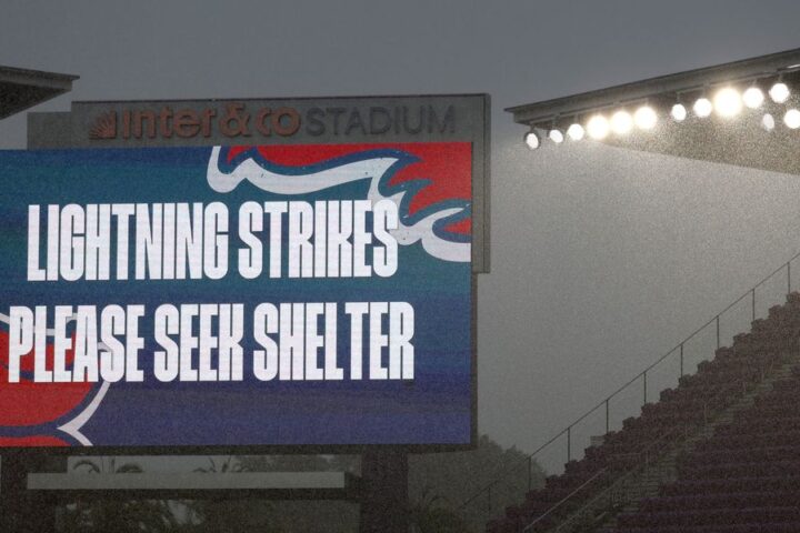 Storms threaten England's World Cup warm-up match against Costa Rica as pitch floods