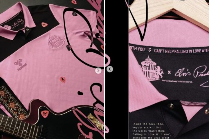 Sunderland launches Elvis Presley-inspired kit ahead of new Premier League season