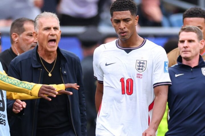 Thomas Tuchel steps in after Jude Bellingham's clash with Ghana players during World Cup match