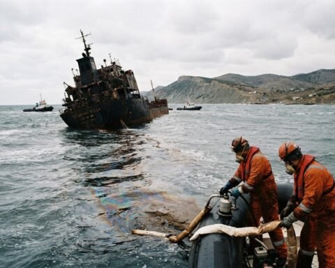 Leak at sunken Russian tanker exposes shadow fleet insurance gaps threatening Black Sea