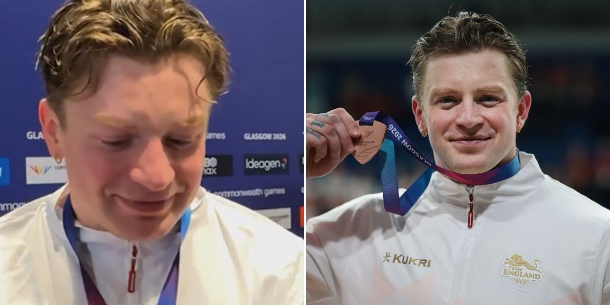 Adam Ramsay-Peaty emotional after bronze in men's 100m breaststroke at Commonwealth Games