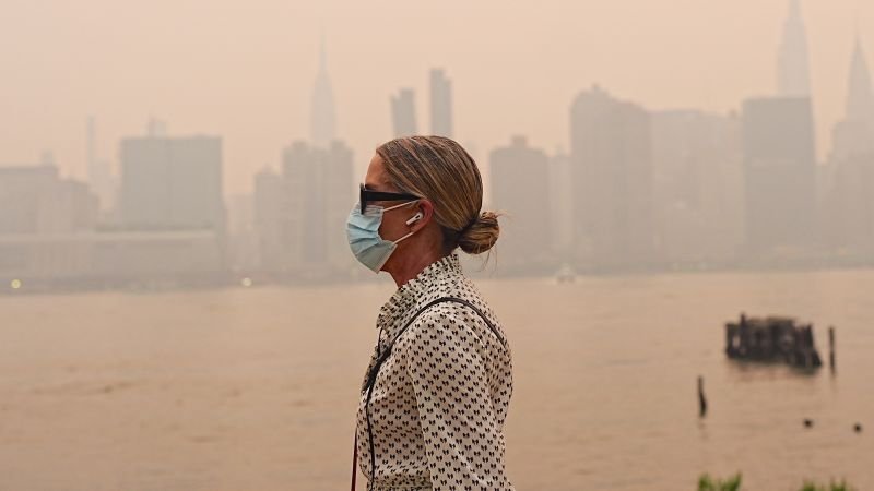 Air quality alert issued as wildfire smoke affects millions across the US and Canada