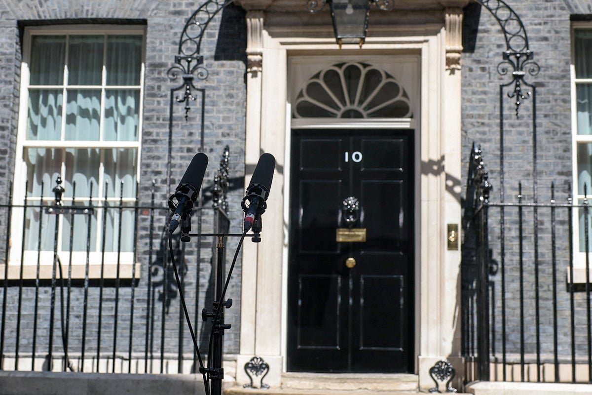 Andy Burnham delivers first No 10 speech without traditional lectern as new prime minister