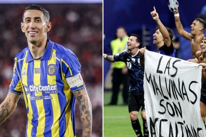 Angel Di Maria praises Argentina's controversial Falklands banner display after semi-final victory over England