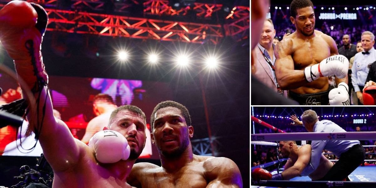 Anthony Joshua's dramatic win over Kristian Prenga sparks fix allegations and fan speculation