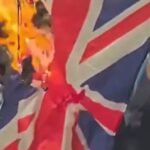Argentina fans burn Union Jack ahead of World Cup semi-final against England