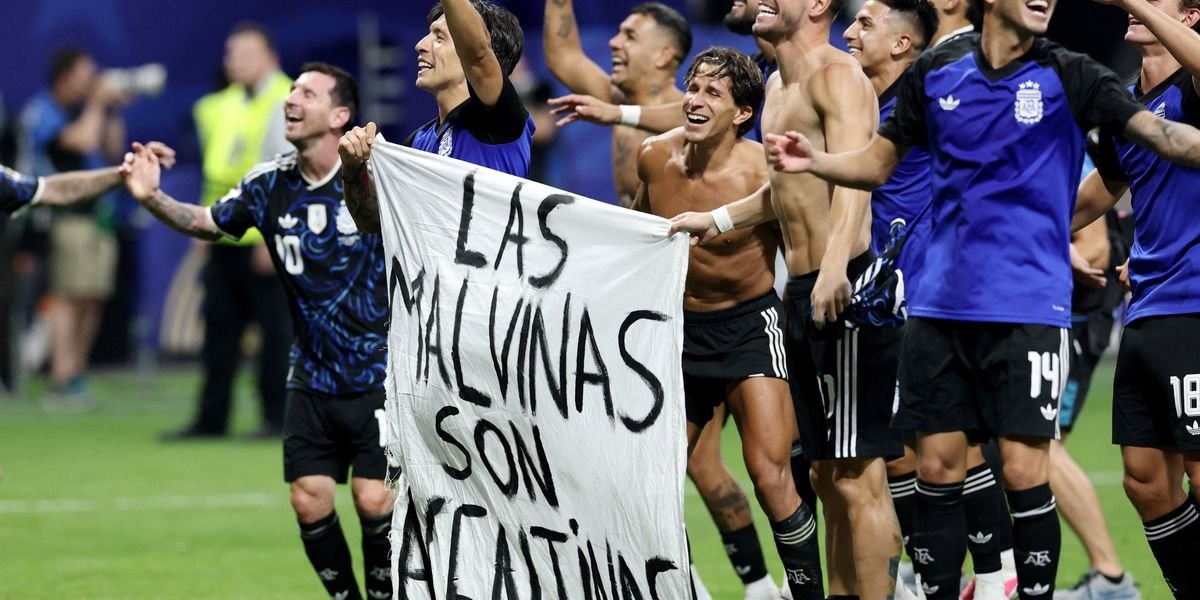 Argentina risks FIFA fine for displaying "Las Malvinas are Argentine" flag after World Cup victory over England