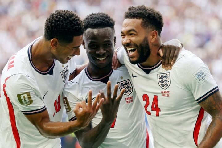 Bukayo Saka responds emphatically to World Cup snub with hat-trick against France