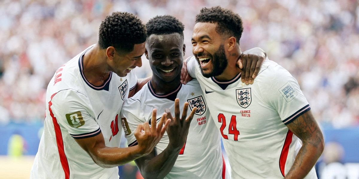 Bukayo Saka responds emphatically to World Cup snub with hat-trick against France