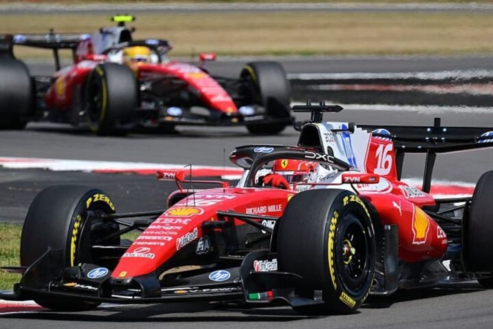 Charles Leclerc wins British Grand Prix as Max Verstappen crashes out