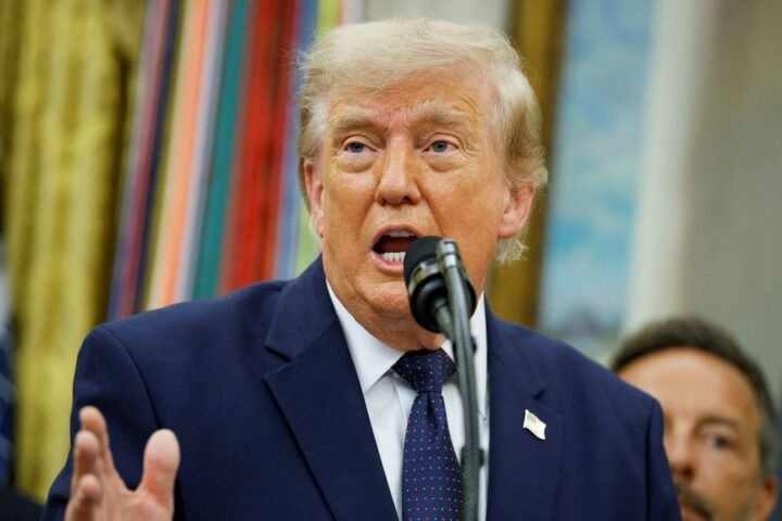 Donald Trump defends Folarin Balogun's red card after FIFA chief's intervention