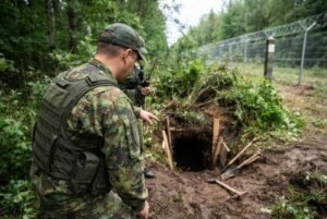 Lithuanian Border Guards Discover Tunnels Dug From Belarus for Migrant Smuggling