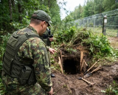 Lithuanian Border Guards Discover Tunnels Dug From Belarus for Migrant Smuggling