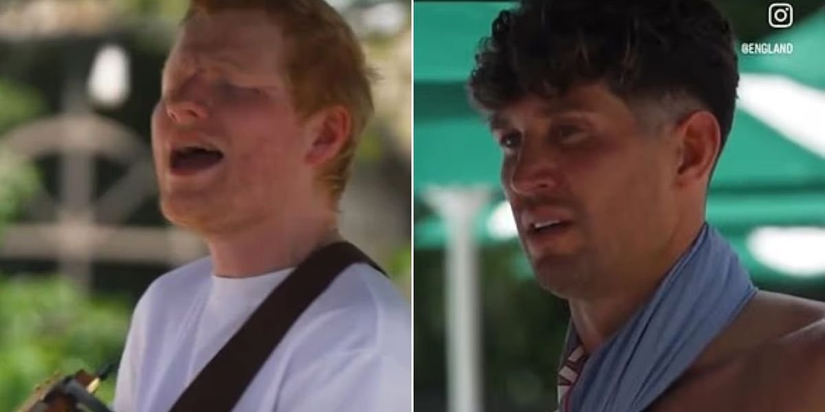 Ed Sheeran surprises England squad with performance ahead of Norway World Cup clash