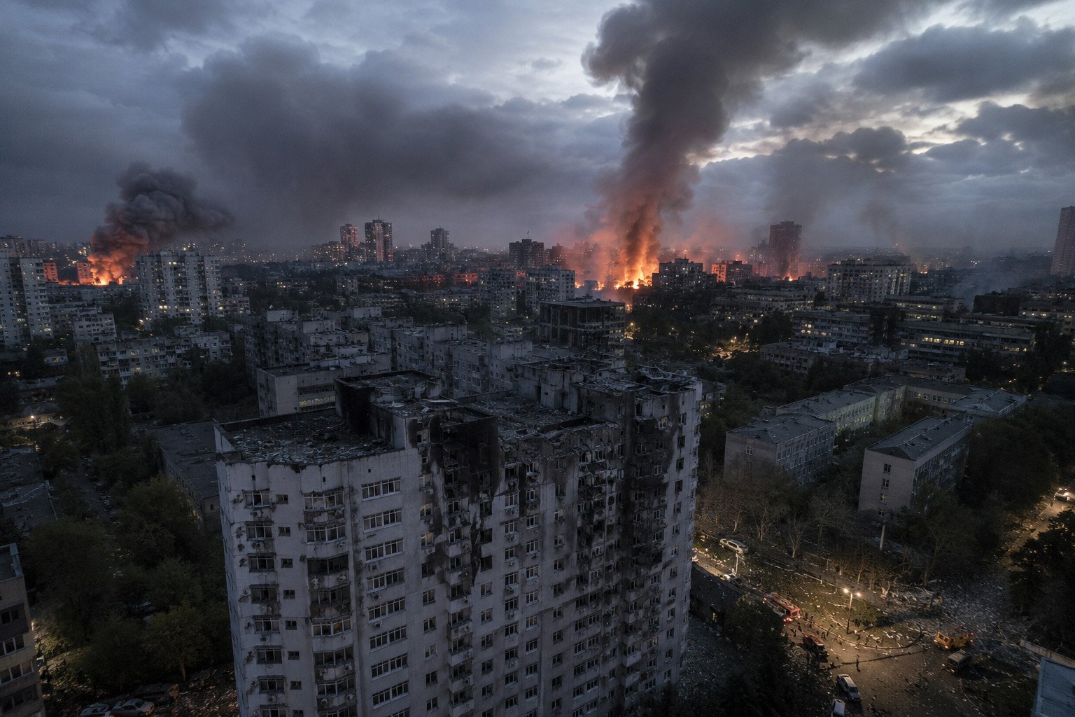Russia launches massive missile and drone attack on Kyiv, killing 14 on eve of NATO summit