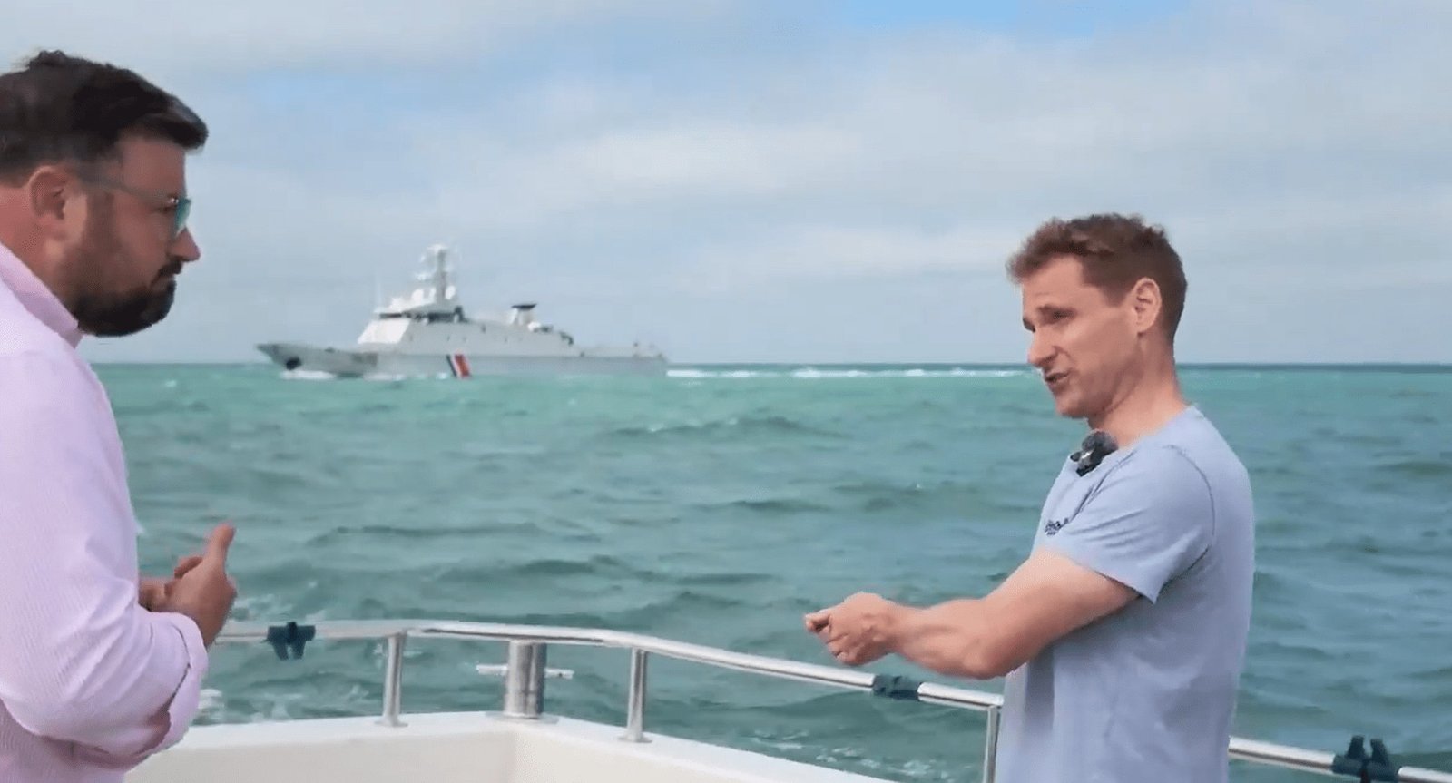 French warship fires live rounds near Tory MP during migrant monitoring in the Channel
