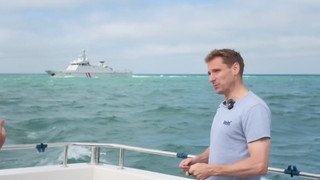 French warship reportedly fires warning shots near Tory minister filming in Channel