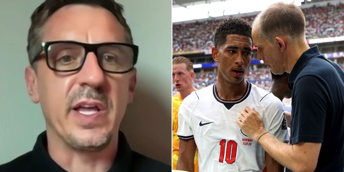 Gary Neville defends Jude Bellingham amid Thomas Tuchel's criticism following England's win over Norway