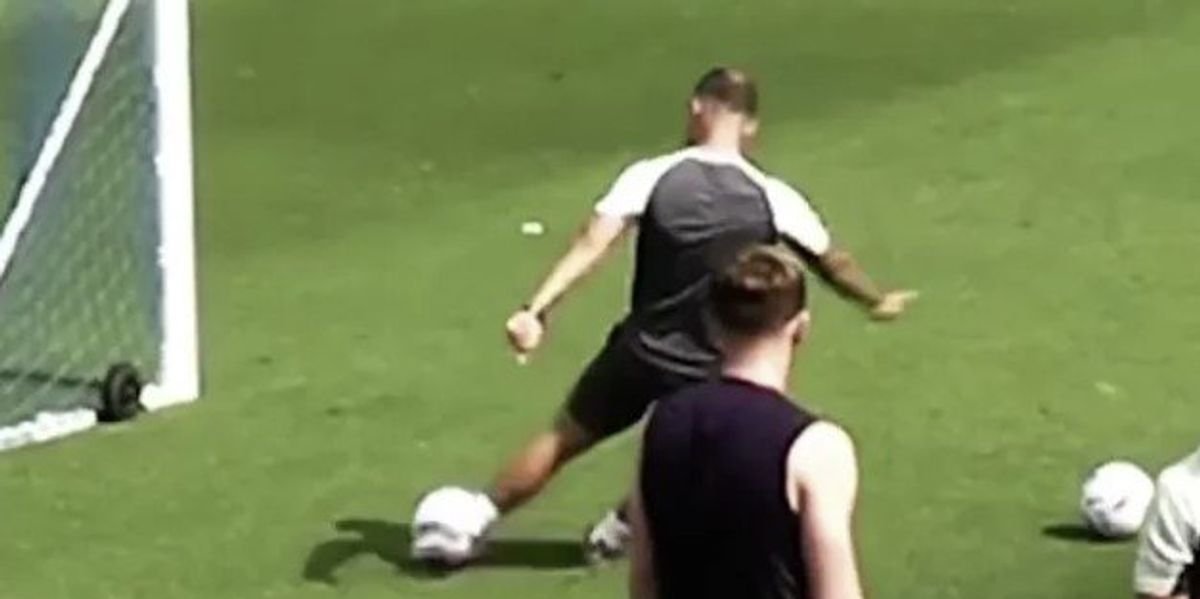 Jack Wilshere impresses Luton players with stunning crossbar challenge in training