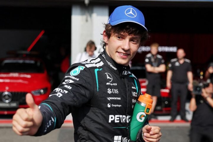 Kimi Antonelli secures pole position for Belgian Grand Prix ahead of Max Verstappen