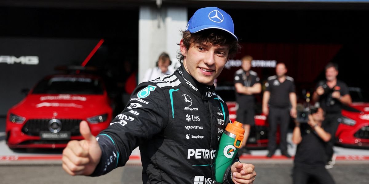 Kimi Antonelli secures pole position for Belgian Grand Prix ahead of Max Verstappen