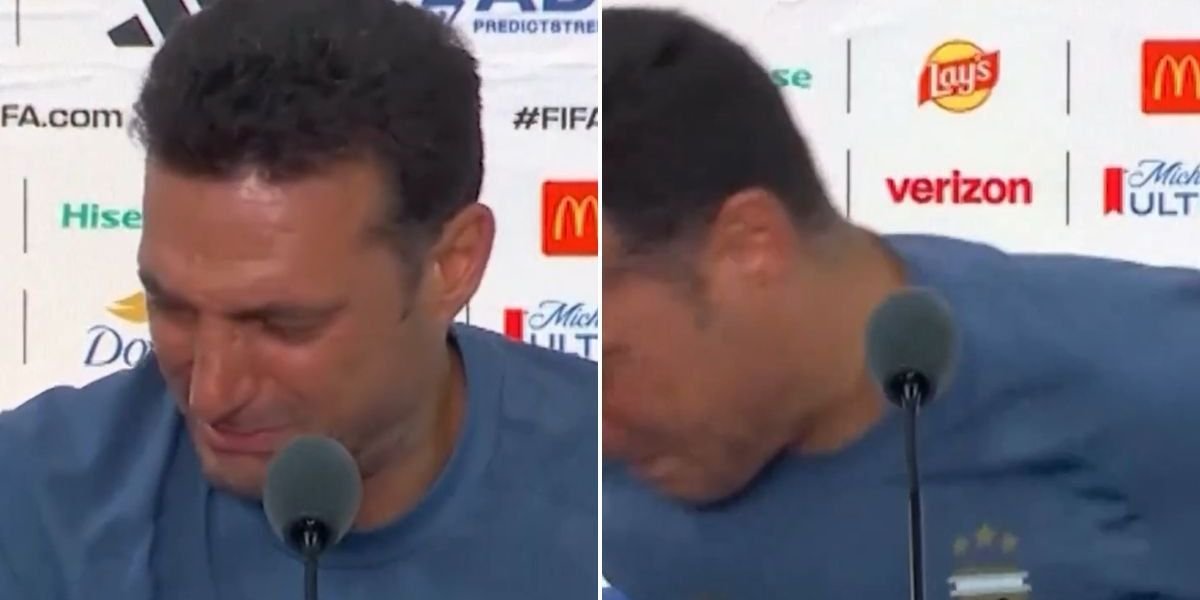Lionel Scaloni walks out of press conference in tears after World Cup final defeat