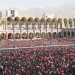 Massive crowds gather in Tehran for the funeral of former Supreme Leader Ali Khamenei