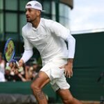 Nick Kyrgios confronts umpire with foul language during Wimbledon doubles match