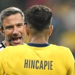 Piero Hincapie sent off at World Cup for covering mouth in heated exchange