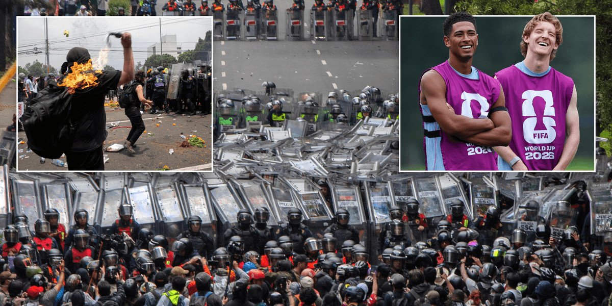 Protests in Mexico escalate ahead of England's World Cup match amid colonialism allegations