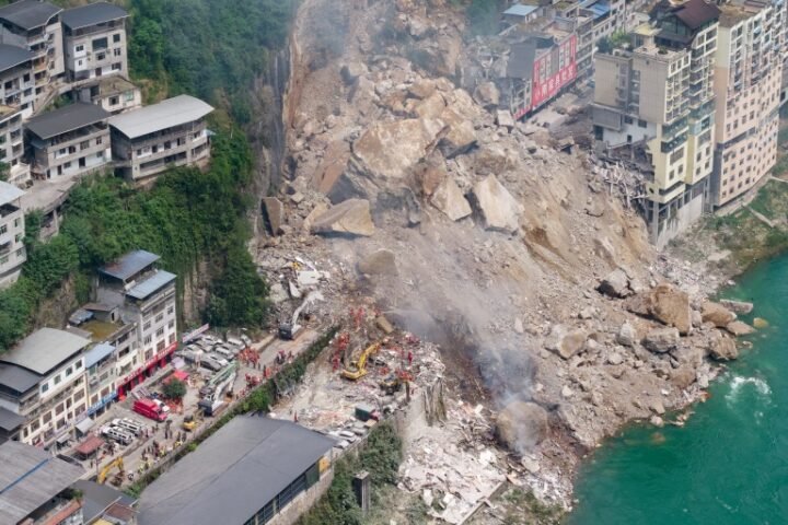 Rescue efforts underway after deadly landslide in Chongqing, China leaves eight dead and 34 missing