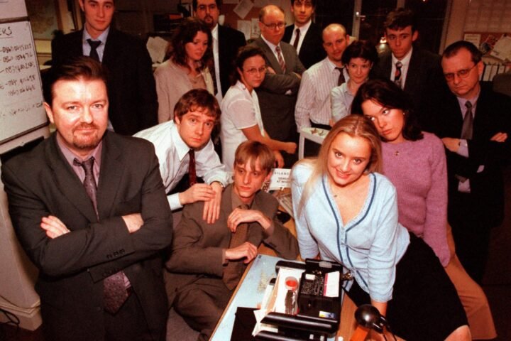 Ricky Gervais overlooks Stephen Merchant in recognition of their shared creation, The Office