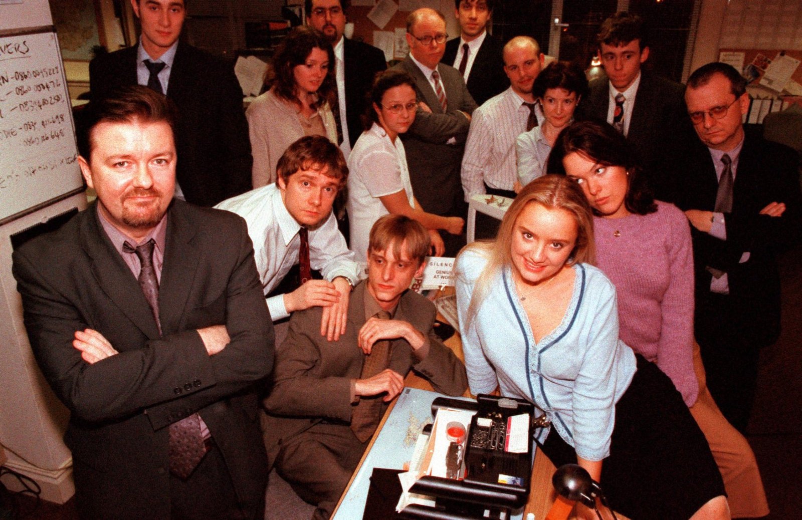 Ricky Gervais overlooks Stephen Merchant in recognition of their shared creation, The Office