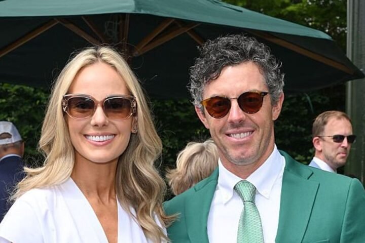 Rory McIlroy enjoys Wimbledon with wife Erica Stoll and Ryder Cup teammates