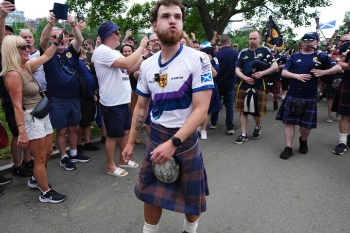 Scottish football fan returns home after raising over £1 million for mental health charity