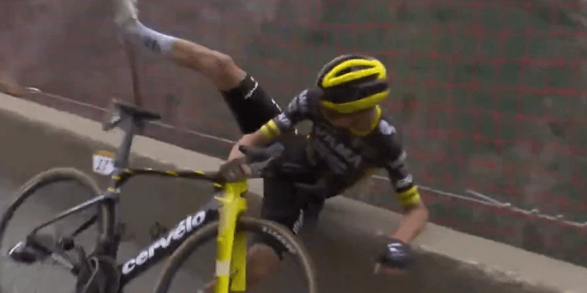 Sepp Kuss narrowly escapes serious fall during Tour de France Stage 20 descent