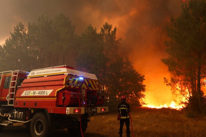 Tens of thousands evacuated as wildfires escalate across Spain and southern France