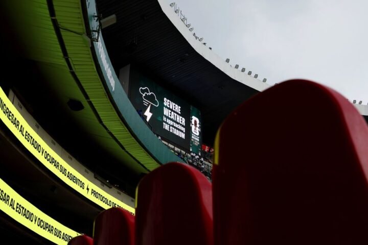 Thunderstorms threaten England's World Cup match against Mexico as Azteca Stadium imposes restrictions