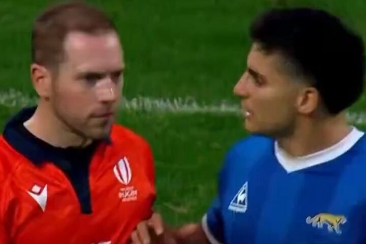 Tomas Albornoz charged with misconduct for confrontation with referee after England match