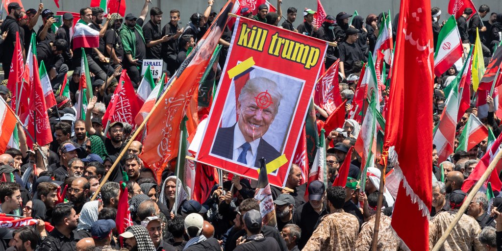 Trump warns Iran of military response following calls for his assassination at Khamenei's funeral