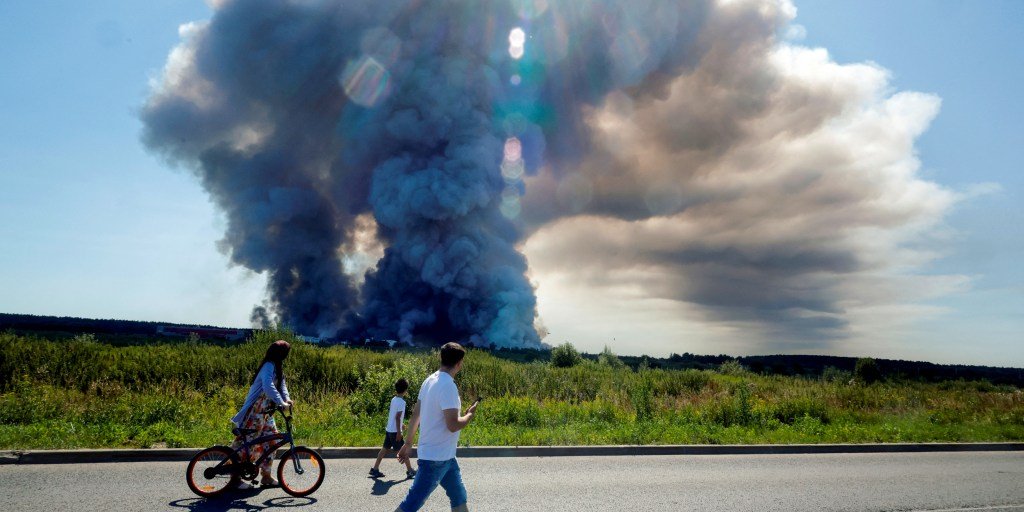 Ukrainian drone strikes kill seven in Russia, damage oil depot near Moscow