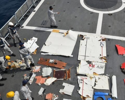 Wreckage of Boeing plane discovered off Pakistan coast amid fears all five crew are dead