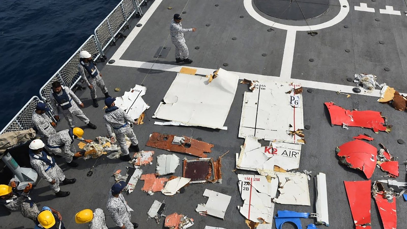 Wreckage of Boeing plane discovered off Pakistan coast amid fears all five crew are dead