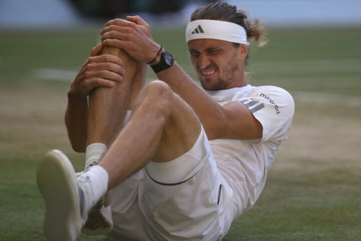 Zverev downplays fall as key moment in Wimbledon final loss to Sinner