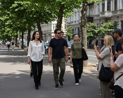 Angelina Jolie spotted in Ternopil during latest visit to Ukraine