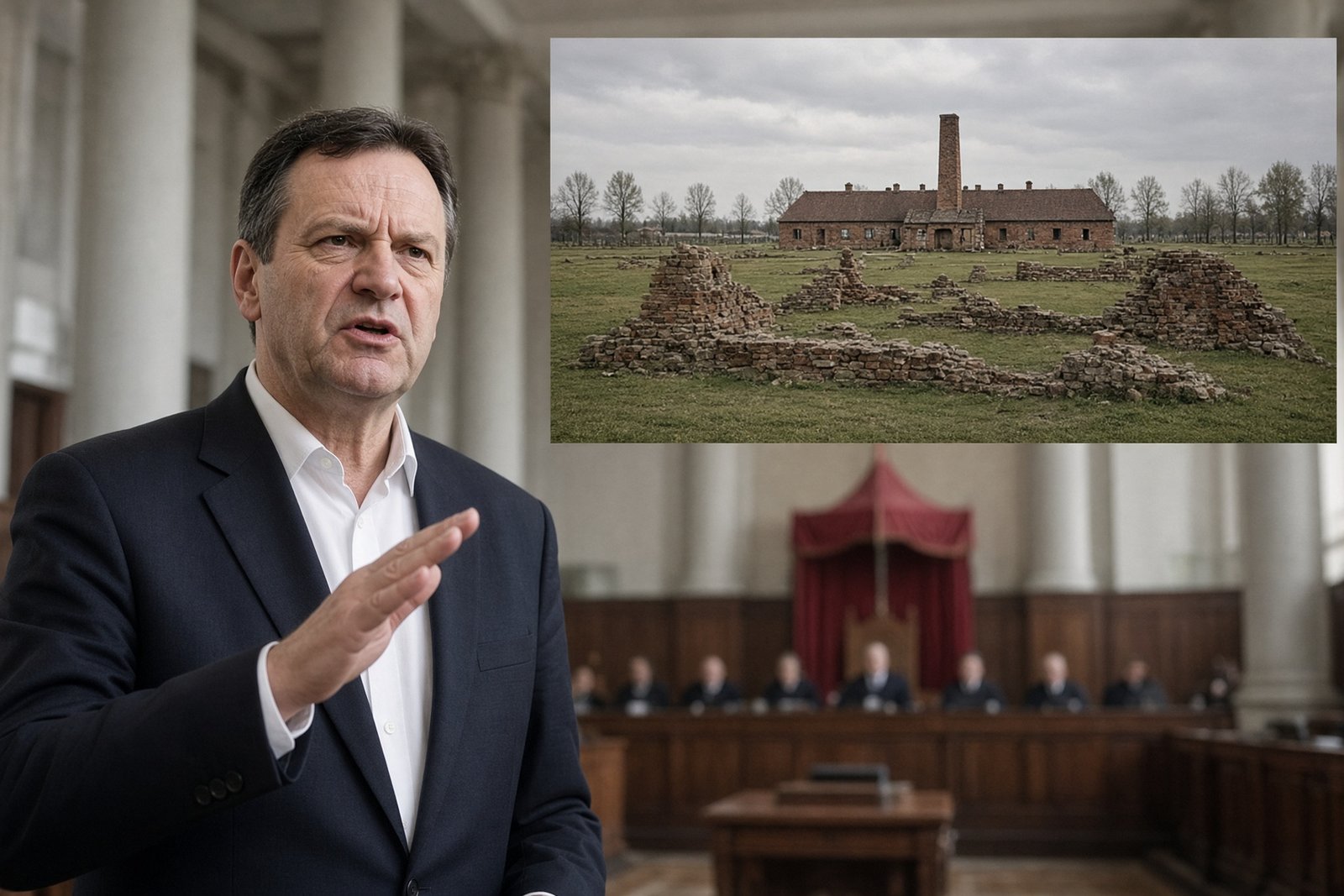 Polish far-right leader charged with denying Nazi crimes at Auschwitz