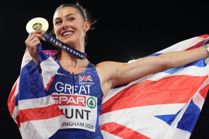 Amy Hunt secures 100m gold at European Championships after string of silver medals
