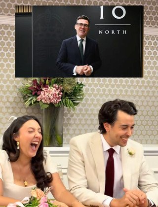 Andy Burnham delights newlyweds with personal video after bride's special request
